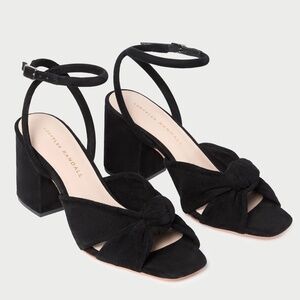 NEW (unworn) Loeffler Randall Black Fiamma Ankle Strap Sandal
